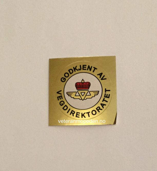 Hovedbilde Hjelmdekal, Godkjent