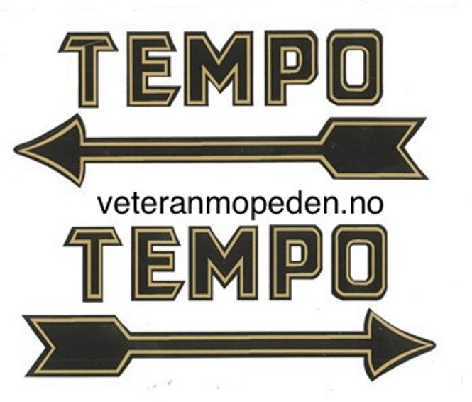 Hovedbilde Dekal, Tempo, rett